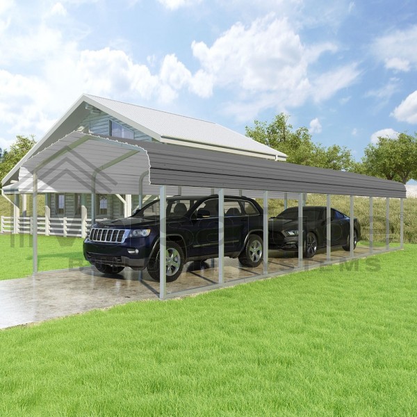 Versatube 12x38x7 Slip Fit Diy Steel Carport Kit Cm012380070