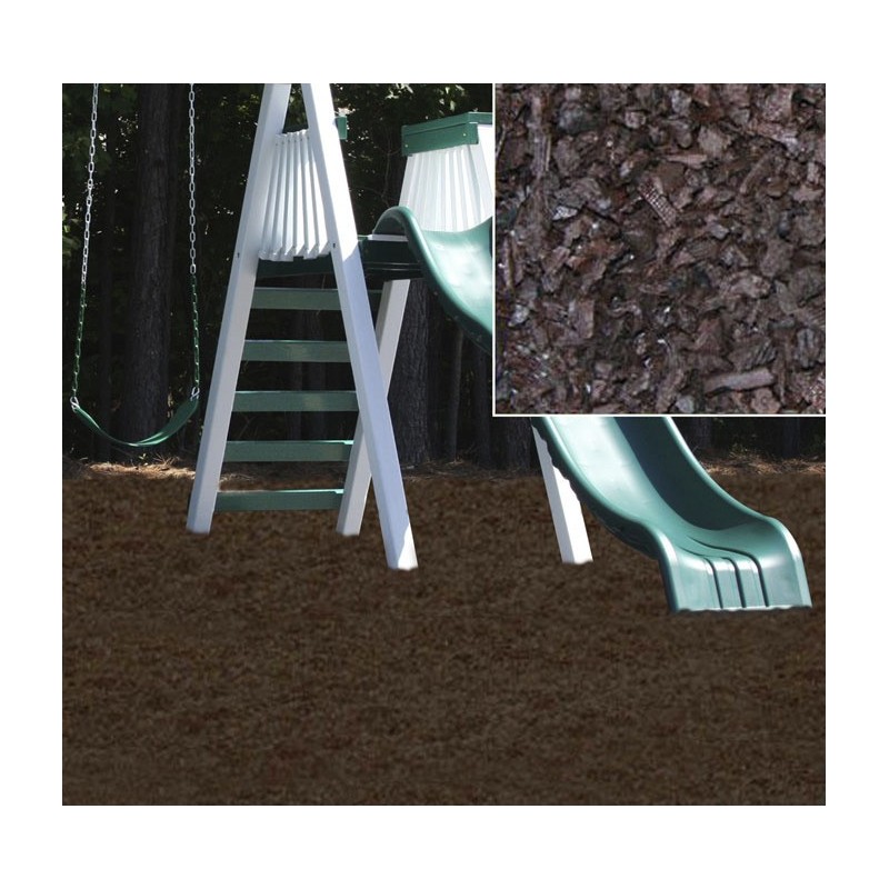 KidWise Playground Recycled Rubber Mulch - Chocolate Brown (KW-BRM-2000)