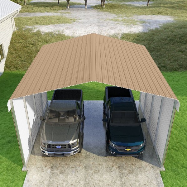 Versatube 2 Sided 20x20x12 Classic Carport Kit Cm020200120 Ns0009