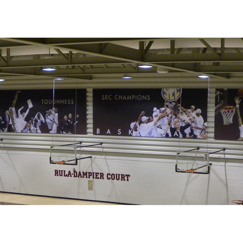 Gared Three-Point Wall Mount Series, 9-12' Extension, Rectangular Board (2350-9124)