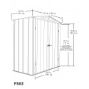 Arrow 6x3 Spacemaker Storage Shed Kit (PS63)