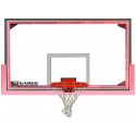 Gared 42” x 72” Regulation Glass Backboard with Steel Frame & Perimeter LED Light System (LXP4200LED)