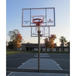 Gared 42” x 72” Polycarbonate Rectangular Backboard with Aluminum Front (BB72P50)