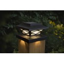 Classy Caps Kingbridge Dual Lighted Solar Post Cap - Black (SLK807B)