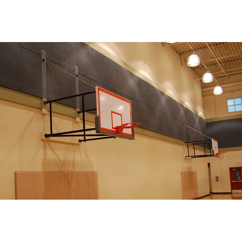 Gared Side-Fold Wall Mount Series, 6-9' Extension, Rectangular Board (2500-6094)