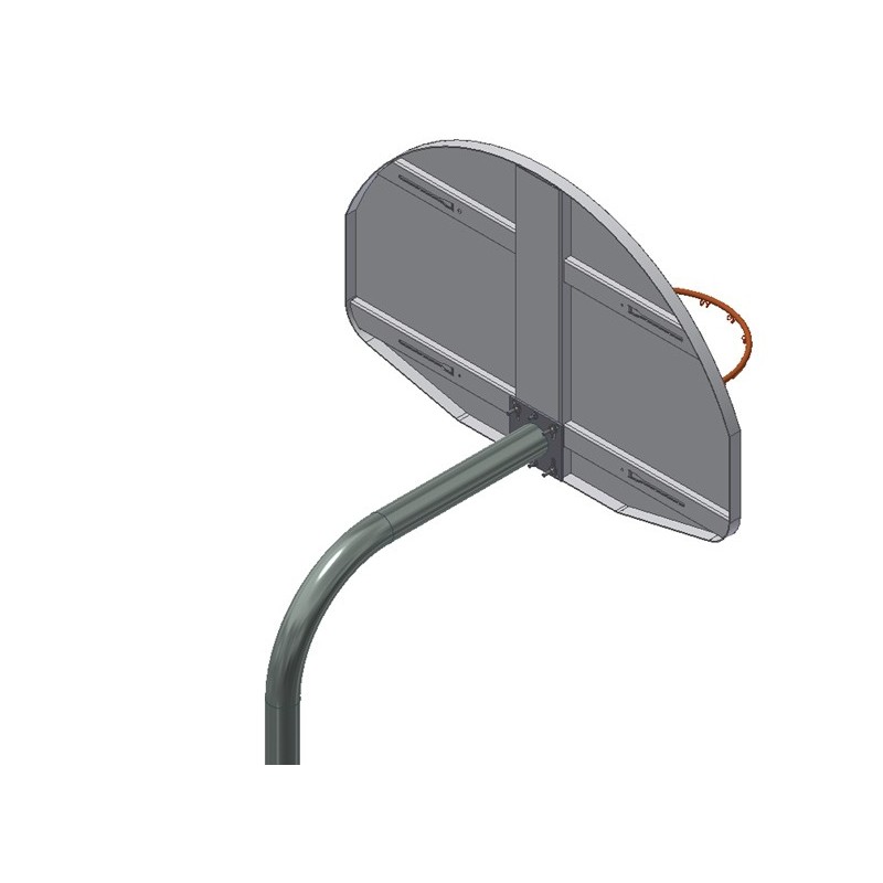 Gared 3-1/2" O.D. Unbraced Front Mount Gooseneck Post, 3' Extension (GNA35)