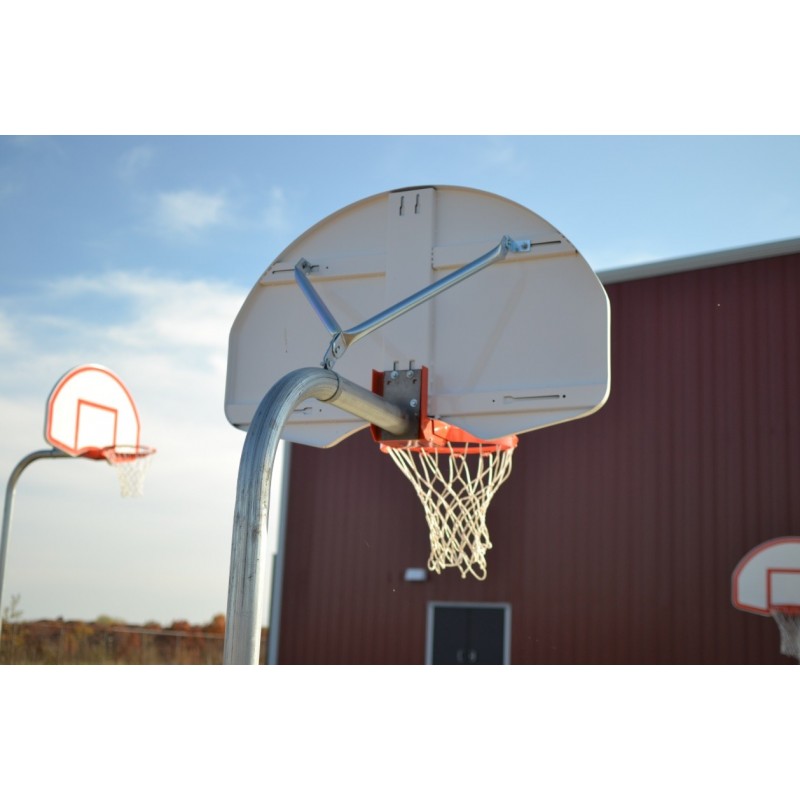 Gared 4-1/2" O.D. Rear Mount Gooseneck Post with Braces, 4' Extension (GN45R)