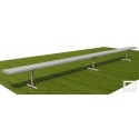 Gared 15' Spectator Bench without Back, Portable (BE15PT)