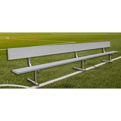 Gared 21' Spectator Bench with Back, Portable (BE21PTWB)