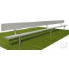 Gared 27' Spectator Bench with Back, Inground (BE27IGWB) Gared 27' Spectator Bench with Back, Inground (BE27IGWB)