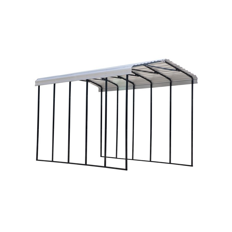 Arrow 14x24x14 Steel RV Carport Kit - Eggshell (CPH142414)