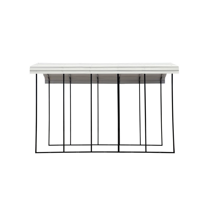 Arrow 14x24x14 Steel RV Carport Kit - Eggshell (CPH142414)
