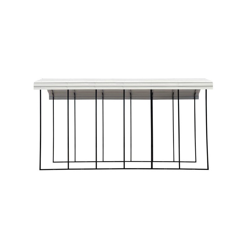 Arrow 14x29x14 Steel RV Carport Kit - Eggshell (CPH142914)