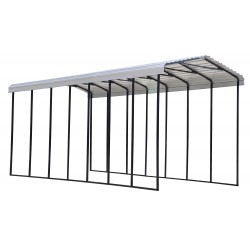 Arrow 14x33x14 Steel RV Carport Kit - Eggshell (CPH143314)