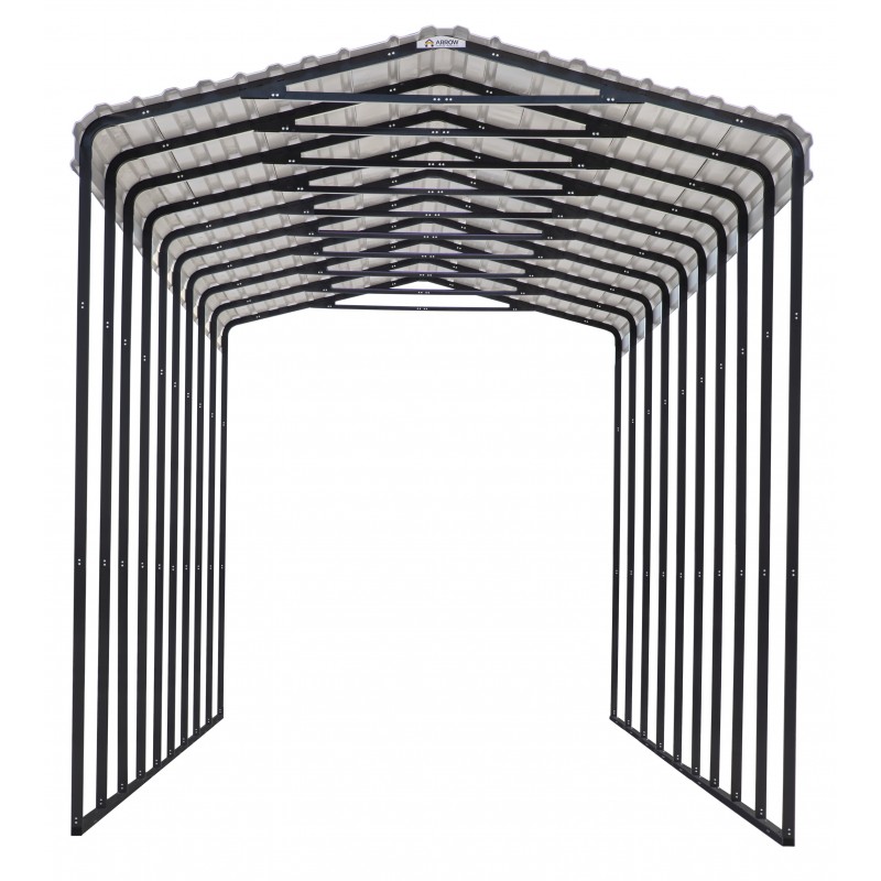 Arrow 14x42x14 Steel RV Carport Kit - Eggshell (CPH144214)