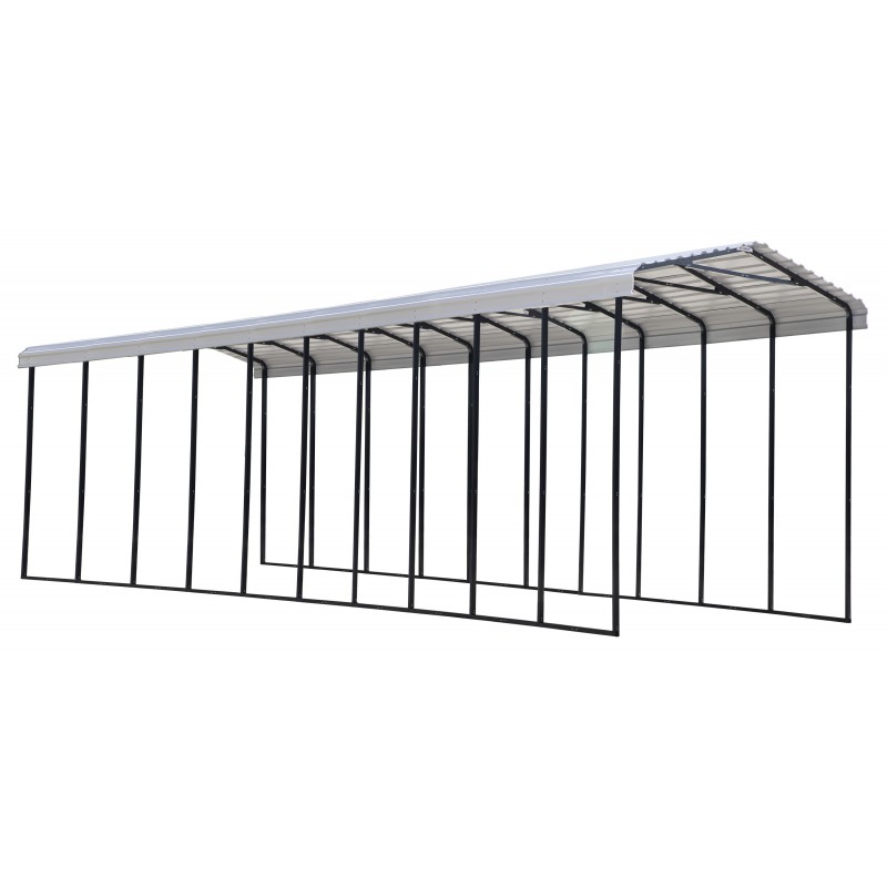 Arrow 14x47x14 Steel RV Carport Kit - Eggshell (CPH144714)