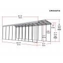 Arrow 14x47x14 Steel RV Carport Kit - Eggshell (CPH144714)