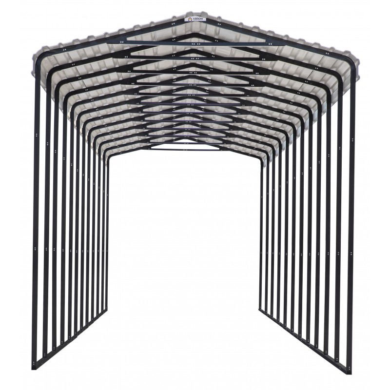 Arrow 14x51x14 Steel RV Carport Kit - Eggshell (CPH145114)