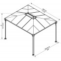 Palram Martinique 10x12  Gazebo Kit (HG9169)