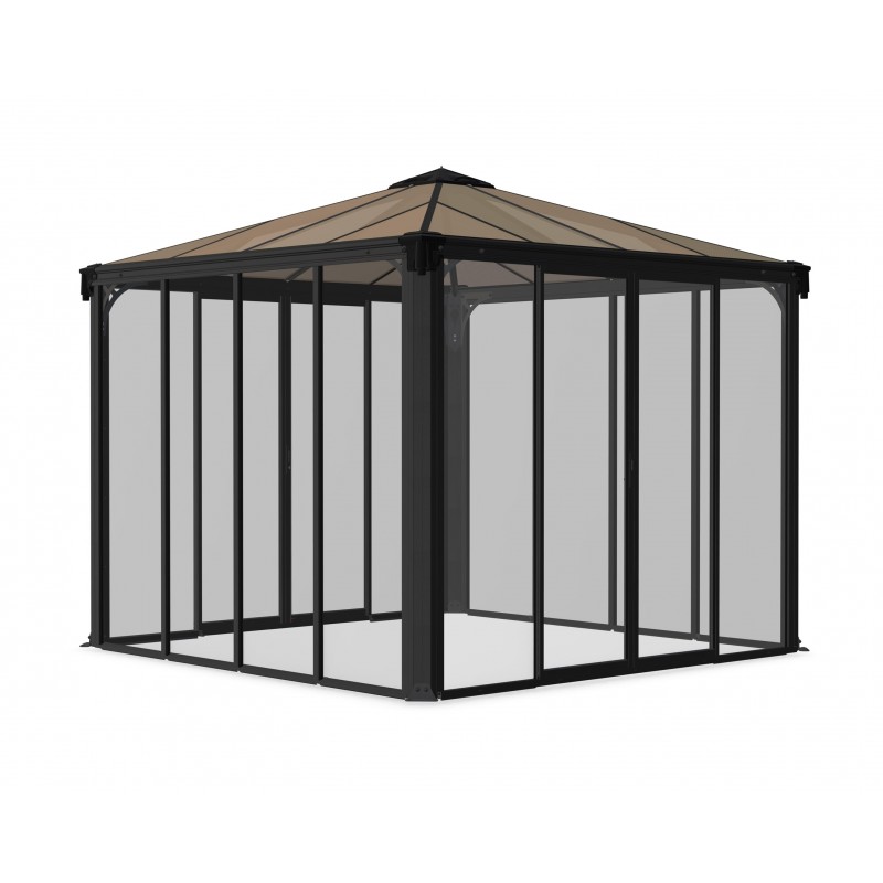 Palram 12x12 Ledro Gazebo Kit - Gray/Bronze (HG9193)