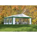 ShelterLogic 20x20/ 6x6m Party Tent Enclosure Kit - Green/White (25922)