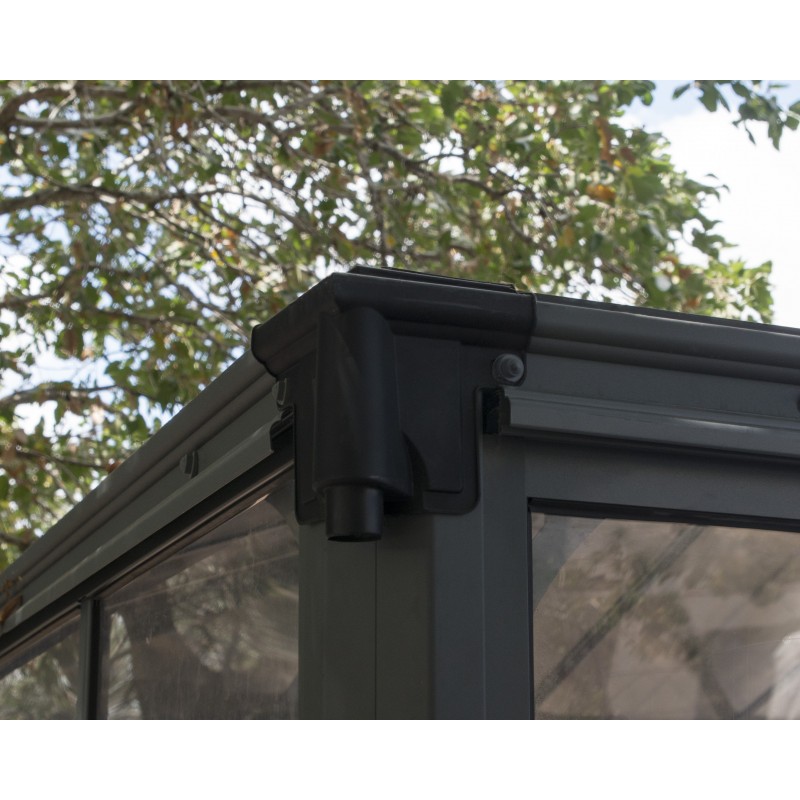 Palram 12x12 Ledro Gazebo Kit - Gray/Bronze (HG9193)