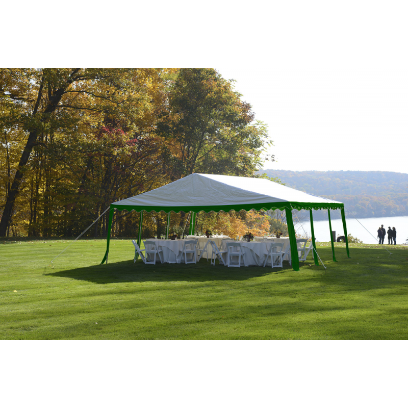 ShelterLogic 20x20/ 6x6m Party Tent - Green/White (25919)
