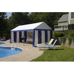 ShelterLogic 10x20 Party Tent Enclosure Kit - Blue/White (25898)