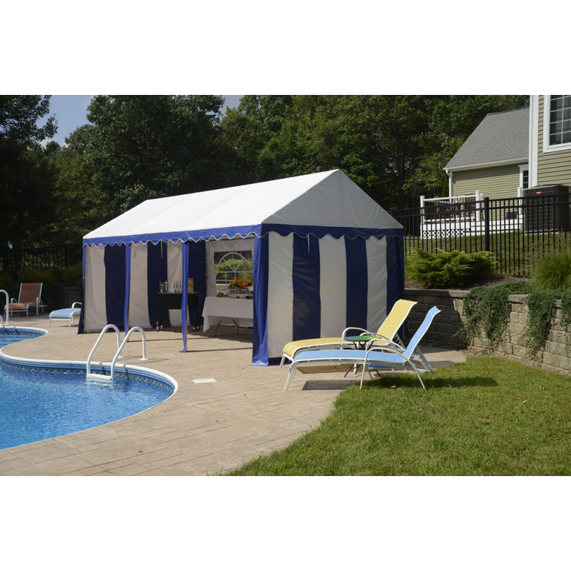 ShelterLogic 10x20 Party Tent Enclosure Kit -Blue/White (25891)