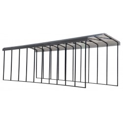 Arrow 14x47x14 Steel RV Carport Kit - Charcoal (CPHC144714)