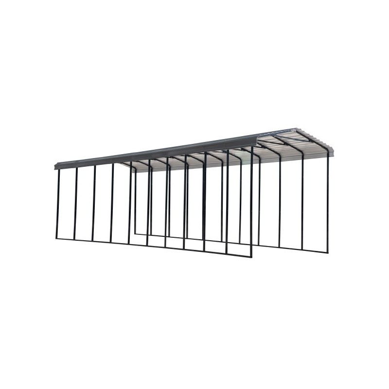 Arrow 14x47x14 Steel RV Carport Kit - Charcoal (CPHC144714)