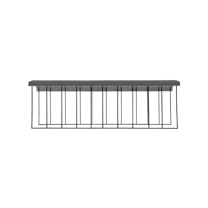 Arrow 14x47x14 Steel RV Carport Kit - Charcoal (CPHC144714)