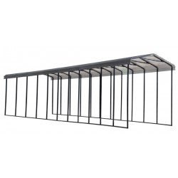 Arrow 14x51x14 Steel RV Carport Kit - Charcoal (CPHC145114)