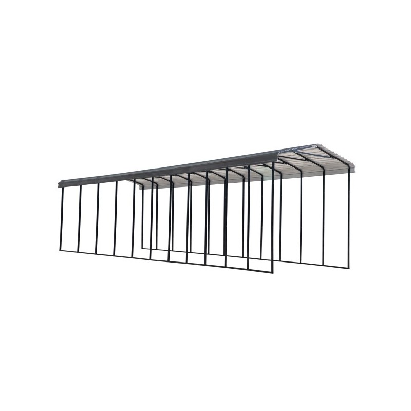 Arrow 14x51x14 Steel RV Carport Kit - Charcoal (CPHC145114)