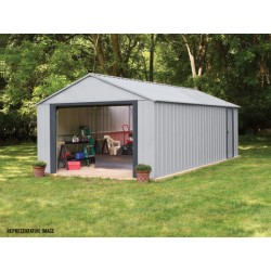 Arrow Vinyl Murryhill 12x17 Garage Steel Storage Shed Kit (BGR1217FG)