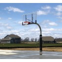 Gared 5-9/16" O.D. Front Mount Gooseneck Post with Braces, 6' Extension, BB72A38 Backboard, 5500 Goal (PK6040)
