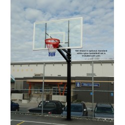 Gared Endurance Playground System, 6" Square Post, 4' Extension, BB72P50 Polycarbonate Backboard, 8800 Goal (GP104PC72)