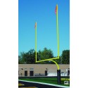 Gared RedZone 4-1/2" O.D., 23' 4" Crossbar, High School Football Goalposts, Yellow  (FGHS45IGY)