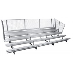 Gared 5-Row Fixed Spectator Bleacher without Aisle, 10" Plank, 27 ft  (GSNB0527)