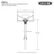 Lifetime 60 Inch Mammoth Glass Basketball Hoop (90916)