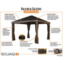 Sojag Valencia 12x12 Gazebo Wood Finish Kit (500-9166606)