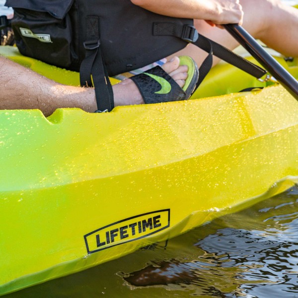 Lifetime Manta 100 Tandem Kayak w/ Paddles Yellow Lime (91071)
