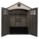 Lifetime 8x10 Outdoor Plastic Storage Shed with Skylights & Window (60332)
