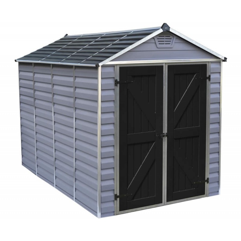 Palram 6x10 Skylight Storage Shed Kit - Gray (HG9610GY)