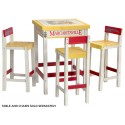 Margaritaville Bistro Table with Beverage Tub (BT301MV-1)