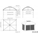 Sojag 10x12 Phuket Gazebo Kit - Gray (302-9165401)