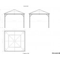 Sojag 10x10 Verona Gazebo Kit - Gray (310-9160727)