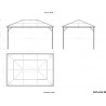 Sojag 10x14 Verona Gazebo Kit - Gray (314-9160734) Sojag 10x14 Verona Gazebo Kit - Gray (314-9160734)