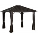 Sojag 10x10 Genova Gazebo Kit - Dark Brown (500-9165036)