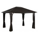 Sojag 10x14 Genova Gazebo Kit - Dark Brown (500-9165043)